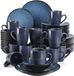 Ornate Servies - 48-delig - Keramiek, Blauw - Dinerborden en Ontbijtborden - voor 12 personen