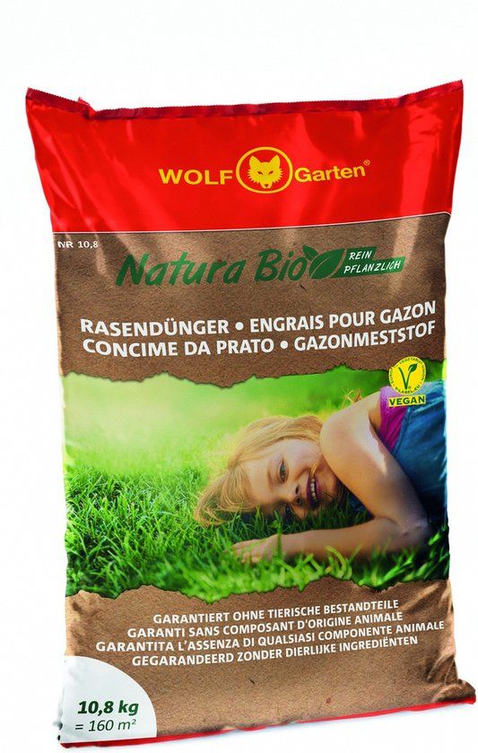 Wolf-Garten Natura Bio Gazonmest - 10,8kg/160m²