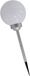 Gerim Solar Tuinlamp/Prikspot Grote Bol - Zonne-energie - 56 cm - Zilver
