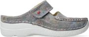 Wolky Roll Slipper taupe flower