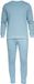 Ombre Set - Katoen - Lange Mouw - Effen Denimblauw M