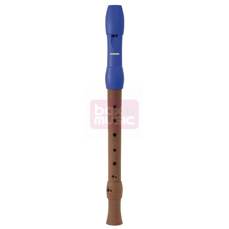 Hohner Alegra sopraanblokfluit barokboring blauw