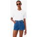 Lacoste T-shirt coupe ample Femme blanc, uni