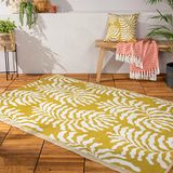 furn. Tocorico Gerecycled Outdoor Tapijt, Mosterd, 120 x 180cm
