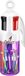 BIC 4 Colours, 6 stuks, Medium, Zwart, Blauw, Cyaan, Groen, Lichtgroen, Oranje, Roze, Paars, Rood, Geel
