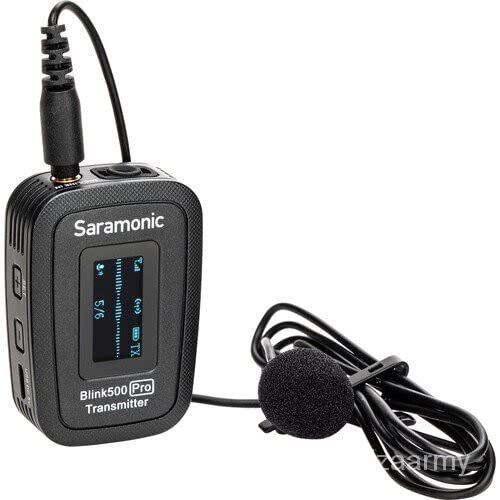 Saramonic Blink 500 Pro TX Clip-On Zender met Interne Omnidirectionele Mic en SR-M1 Lavalier voor Blink 500 Pro RX, RXDi en RXUC Ontvangers