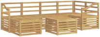 vidaXL - Buiten - bank - set - 7 - st - Wit - Polyester