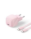 Belkin BoostCharge 30W USB C Oplader met GaN en Gevlochten USB-C-Kabel (2m)