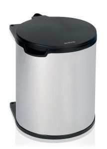 Brabantia Built-in-Bin Prullenbak - 15 liter - Brilliant Steel