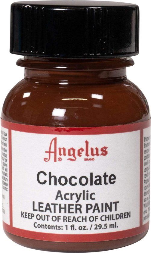 Angelus Leather Acrylic Paint - Chocolate Brown - 29.5ml
