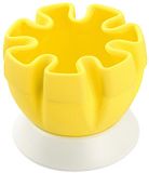 Fackelmann 42646 Citruspers Silicone Wit, Geel