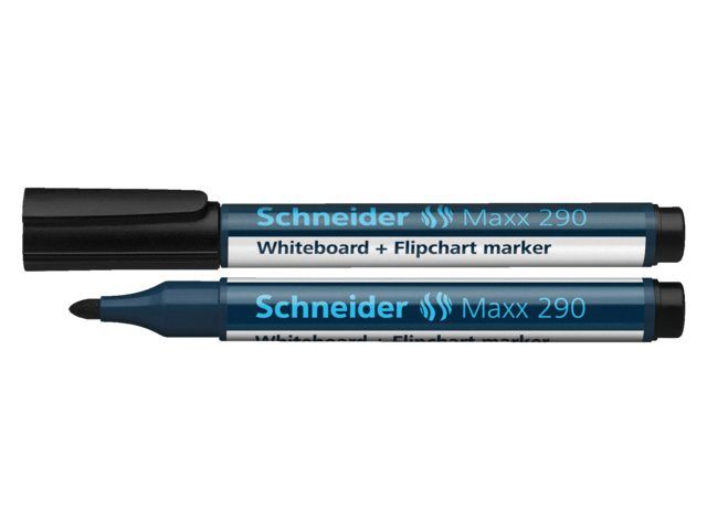 Schneider Viltstift 290 whiteboard rond zwart 1.5-3mm
