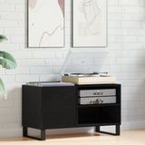 vidaXL Meuble de rangement Chêne noir 85 x 38 x 48 cm Bois transformé