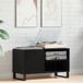 vidaXL Meuble de rangement Chêne noir 85 x 38 x 48 cm Bois transformé