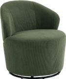 Homcom Fauteuil Polyester Metaal Groen