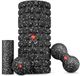 Hop-Sport Set met Fasciaroller, Mini Roller, Massagebal en Duobal – Zwart/Wit – Huidvriendelijk Materiaal – Wit