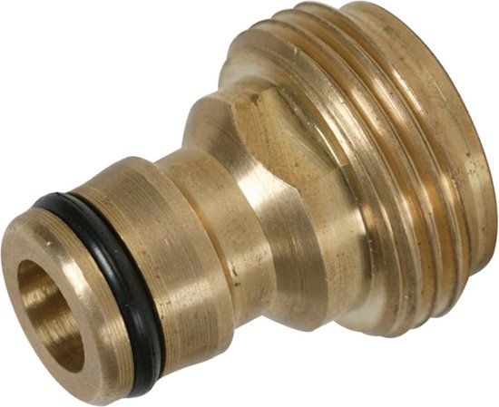 Silverline Messing tuinslangadapter - snelkoppeling - 1/2" naar 3/4" - duurzaam