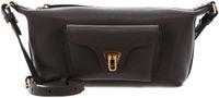 Coccinelle Leren schoudertas Beat Generatio Mini Bag Grained Leather Fango donkergroen