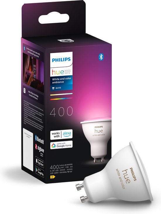 Philips Hue Spot - wit en gekleurd licht - 1 pack - GU10