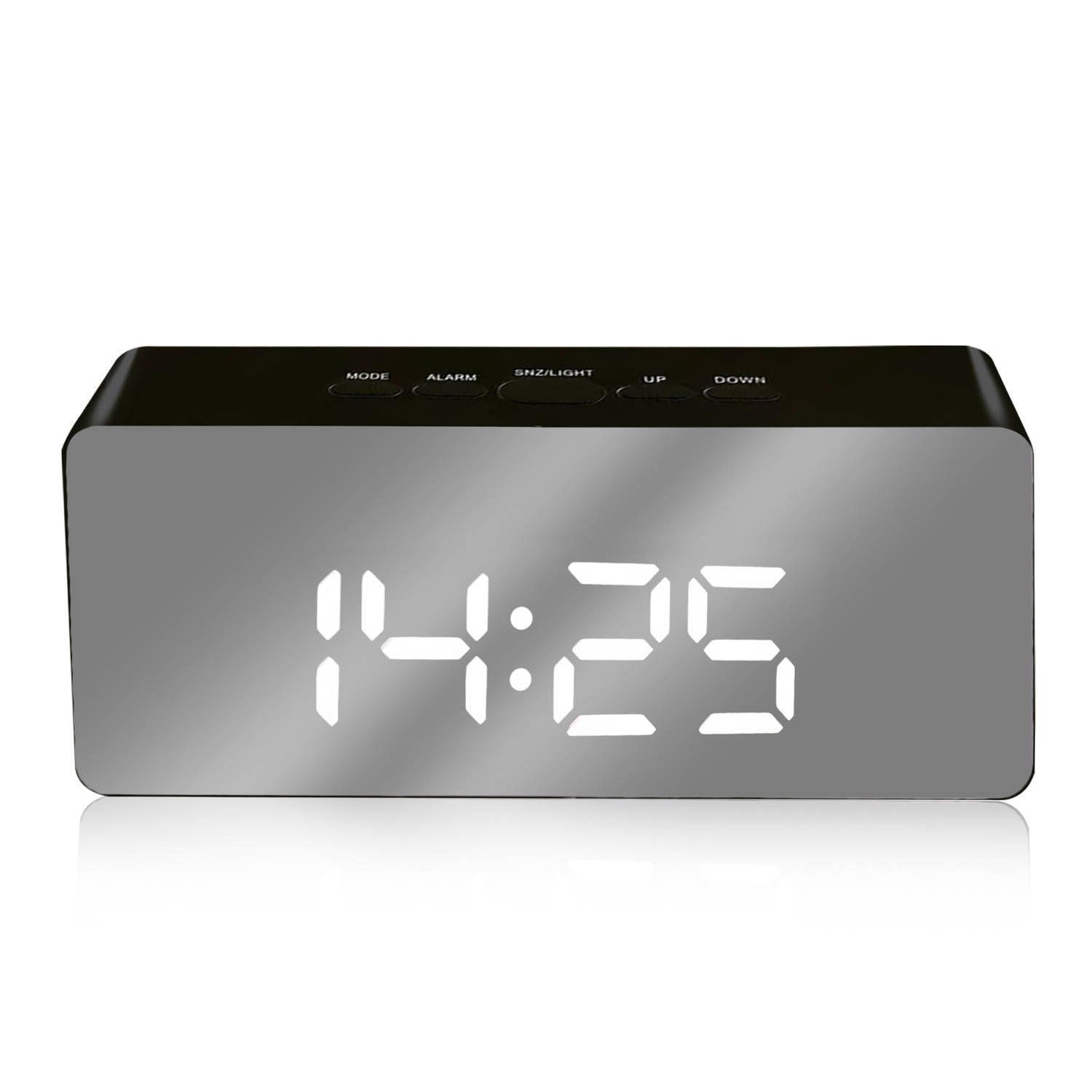 Luxime - luxe digitale wekker - zwart - kunststof - 8720254968520