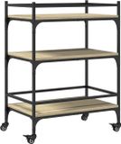 vidaXL Keukentrolley 65x40x86,5 cm bewerkt hout sonoma eikenkleurig