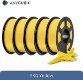 PLA Filament - 1.75 mm - Compatible imprimantes 3D FDM - Lot de 5 kg - Écologique - Jaune