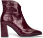 Wonders Velvet leren laarzen granaatrood