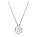 Swarovski Constella hanger, Ronde slijpvorm, Dancing stone, Wit, Rodium toplaag