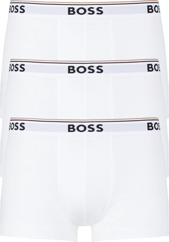BOSS Boxershorts Power 3-Pack - White - Men's Size M