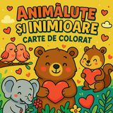 Animăluțe Libri GmbH Animăluțe și Inimioare - Carte de Colorat