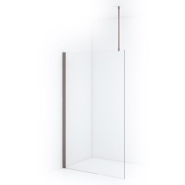 Maxaro Inloopdouche Diamond 120cm - 8mm Helder Veiligheidsglas - Geborsteld RVS