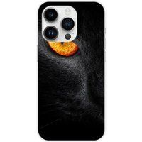 Apple iPhone 14 Pro Oeil de panthere bedrukt siliconen hoesje