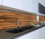 Patifix Decoratie plakfolie - 5x - bruin houtnerf - vinyl - 45 cm x 2 m - zelfklevend