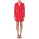 Moschino Robe Manteau En Sergé Rayures Tennis Rouge Taille : 40