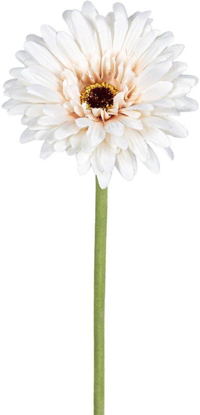 Louis Maes Gerbera l58cm beige kunstbloem