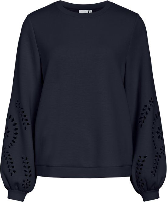 Vila Trui Visandy L/s Detail Sweat Top - Noos 14114310 Navy Blazer Dames Maat - M