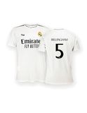 Real Madrid CF Real Madrid 24/25 Bellingham Thuis T-shirt Met Korte Mouwen Wit L
