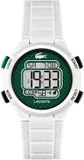 Lacoste LC2030064 LC33 Digi Kunststof Wit 34mm