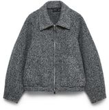 VERO MODA VMIRISALMA SHORT JACKET BOO Dames Gewatteerde jas XL Donkergrijs Gemeleerd Polyester