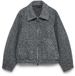 VERO MODA VMIRISALMA SHORT JACKET BOO Dames Gewatteerde jas XL Donkergrijs Gemeleerd Polyester