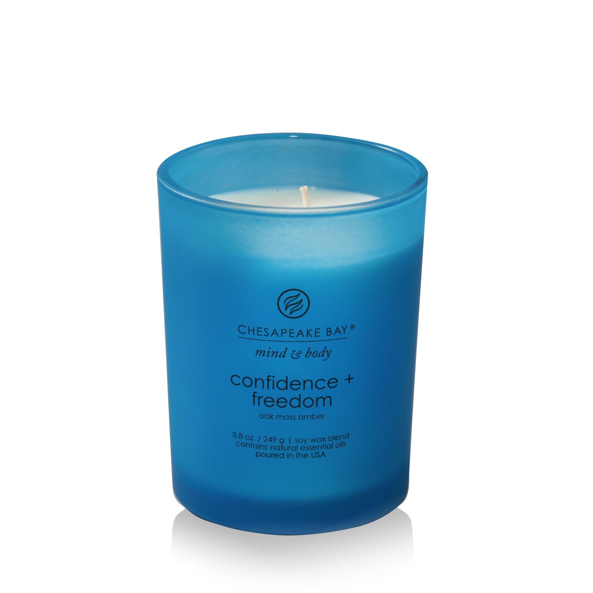 Chesapeake Bay Confidence & Freedom Round Blue Scented Candle - 250g