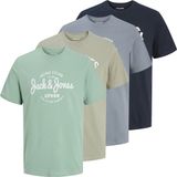 Jack & Jones Heren T-Shirt JJLINO 4-Pack