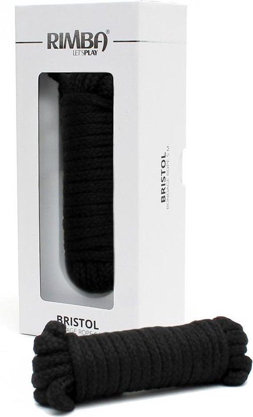 Rimba Toys Rimba Bondagetouw Katoen "Bristol" 5 meter - zwart
