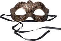 Merkloos Venetiaans verkleed masker - goud - kunststof - oogmasker - carnaval - volwassenen