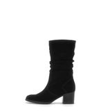 Gabor - Dames - Zwarte Suède Biker Boots - Maat 40.5
