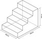 Softee Figure Stairs Light Half 80 Long X 60 High X 60 Width Azul/Verde - UNI
