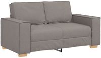 vidaXL Canapé 2 places Taupe Tissu 160x78x84 cm