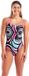 Arena Dames Badpak Illusion Challenge Back Zwart Multicolor Shocking Pink