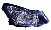 TarosTrade 37-0328-R-25145 Elektrische koplamp, zwart, optic, met motor, automatisch aanpasbaar tot 2011, Valeo rechterkant