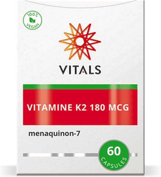 Vitals Vitamine K2 180 mcg - 60 Vegicaps - Vegan